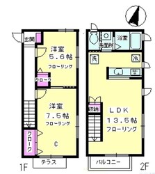 クレール高谷の物件間取画像